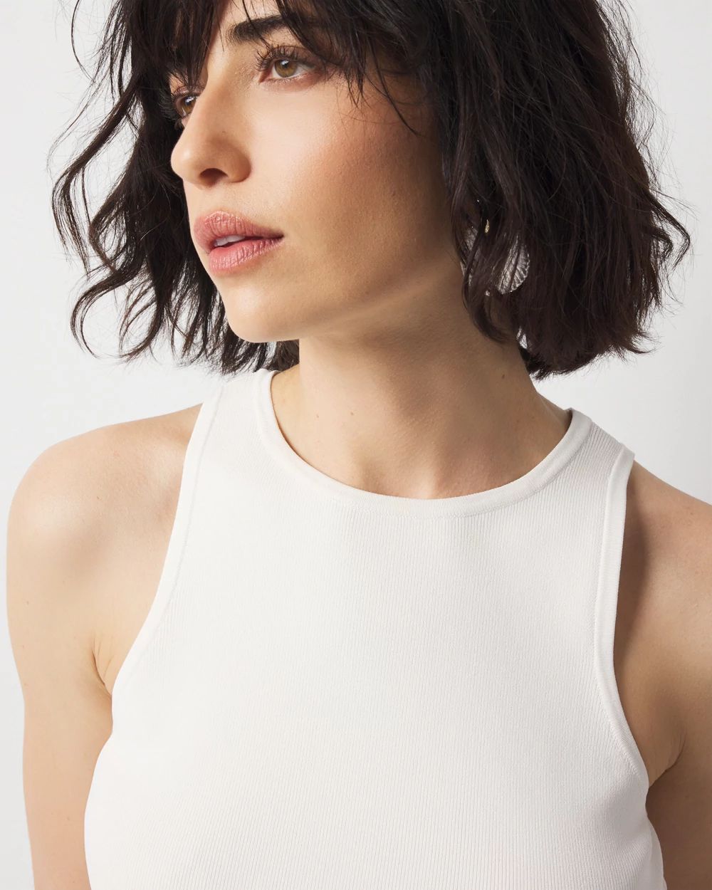 Fringe Hem Sweater Tank | White House Black Market